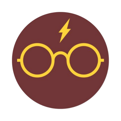 Harry Potter Glass Tinplate Badge