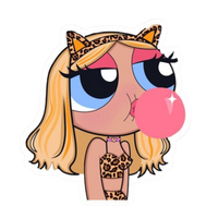 Pink Sticker 57 | Women Pink Barbie Lady | Aesthetic Girl Power Premium Sticker