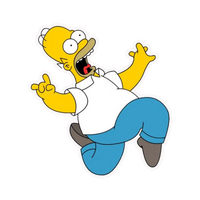 Excited Bart | The Simpsons Premium Sticker | TV Series