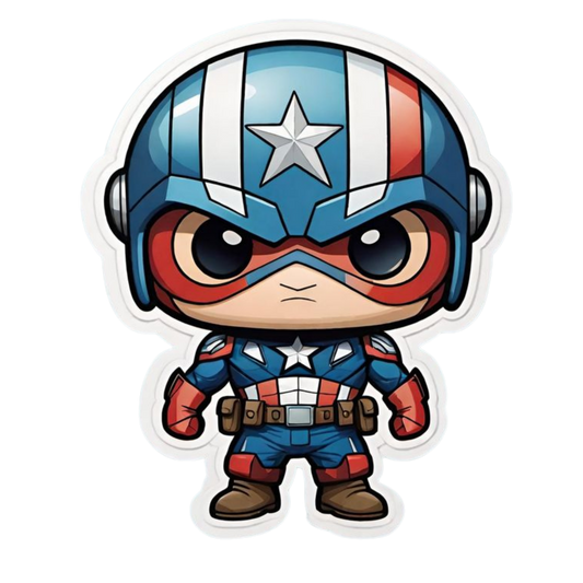 Captain America Premium Sticker 15 | Marvel Movie  – StickerBD