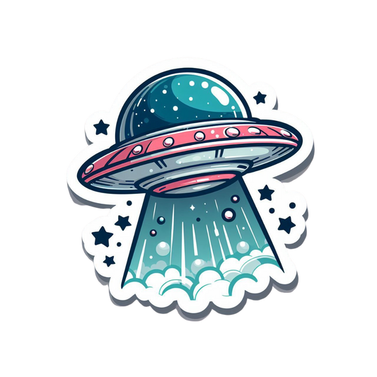 UFO 5 | Space Mystery Premium Sticker | UFO & Aliens
