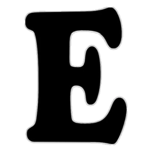 Letter E English Alphabet Sticker | Educational A-Z Sticker | StickerBD