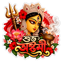 Shuvo Oshtomi | Om, Gods, Mantras & Spritual Symbols | StickerBD