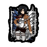 Mikasa Ackerman Attack on Titan Sticker 4 | Anime Warrior Premium Sticker