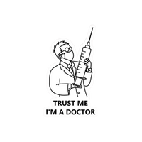 Doctor stickers Trust me i'm a doctor