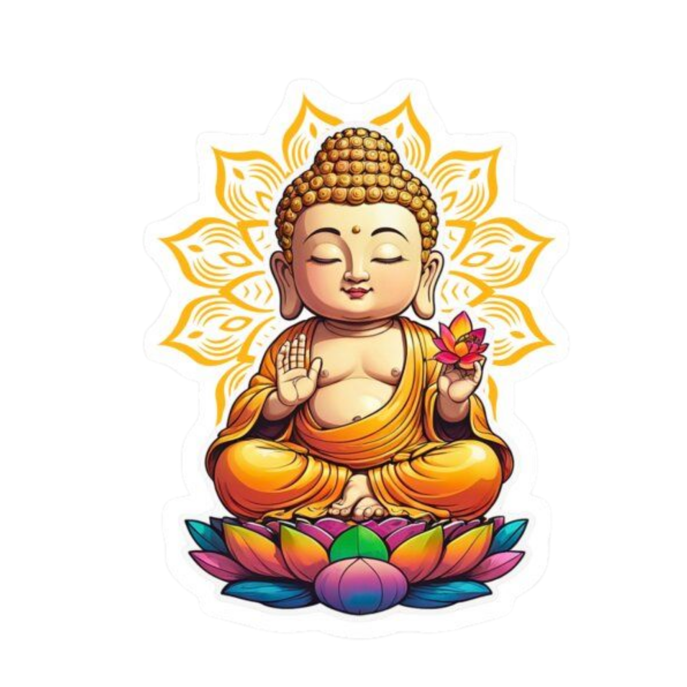 Buddha | Buddhism | Religious Sticker | Spiritual Premium Sticker