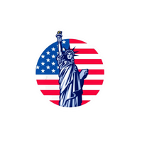 USA 5 | Country Premium Sticker | Country, Flag & Travel Sticker