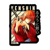 Rurouni Kenshin Anime Sticker 5 | Himura Kenshin Aesthetic Samurai Premium Sticker