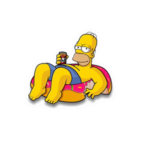Relaxed Bart | The Simpsons Premium Sticker | TV Series