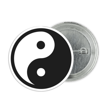 Yin and Yang Tinplate Badge