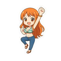 Nami One Piece Sticker 13 | Anime Navigator Premium Sticker