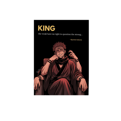 Jujutsu Kaisen Motivation 4-Frame Bundle | Gojo, Sukuna, Megumi & Yuji | StickerBD