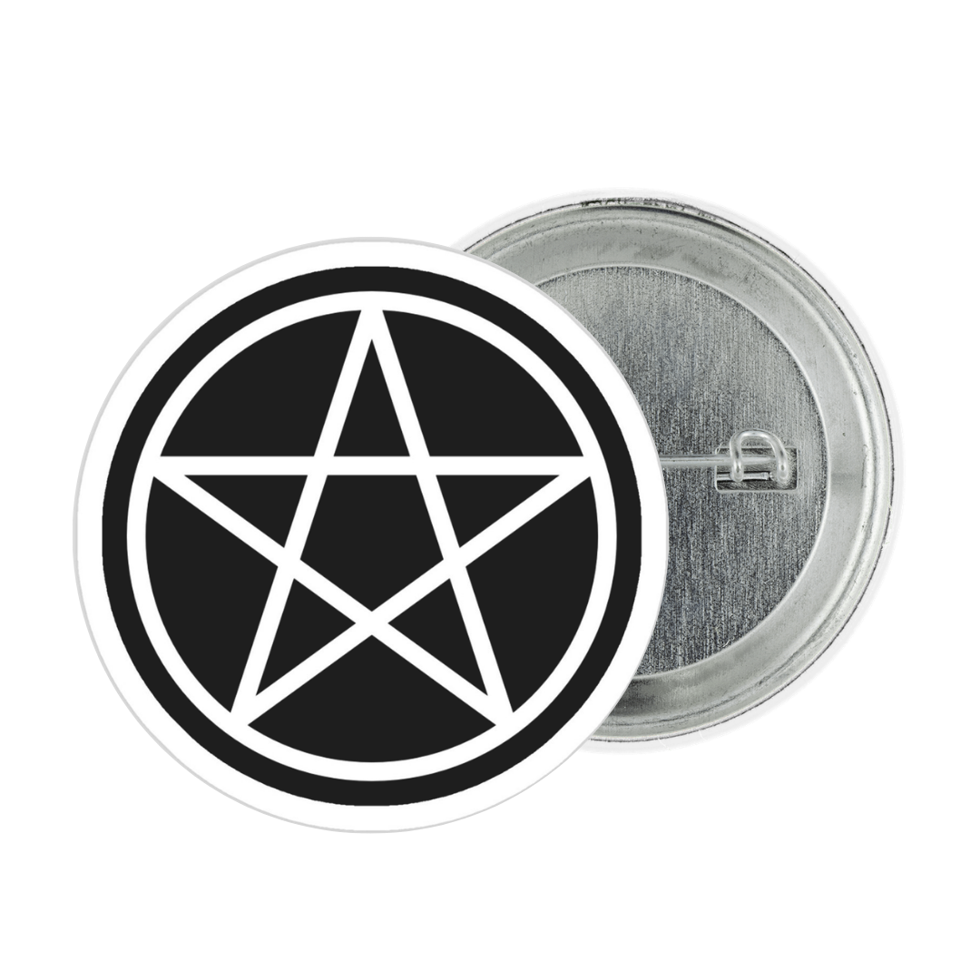 Pentagram Tinplate Badge