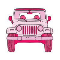 Pink Sticker 65 | Women Pink Barbie Lady | Aesthetic Girl Power Premium Sticker