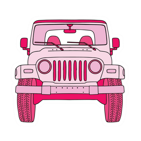 Pink Sticker 65 | Women Pink Barbie Lady | Aesthetic Girl Power Premium Sticker