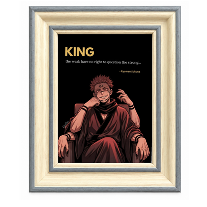 Jujutsu Kaisen Motivation 4-Frame Bundle | Gojo, Sukuna, Megumi & Yuji | StickerBD
