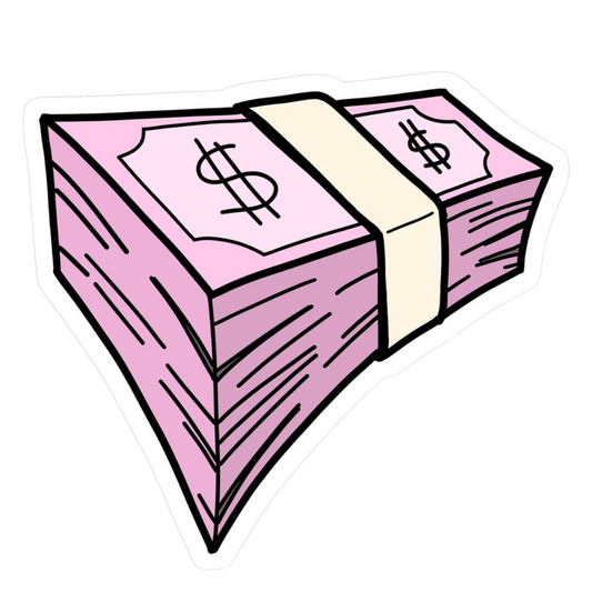 Pink Sticker 66 | Women Pink Barbie Lady | Aesthetic Girl Power Premium Sticker