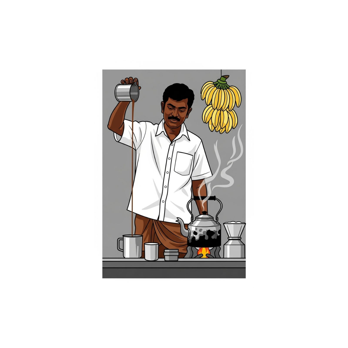 Chai Wala | Bangladesh Stickers Collection | StickerBD