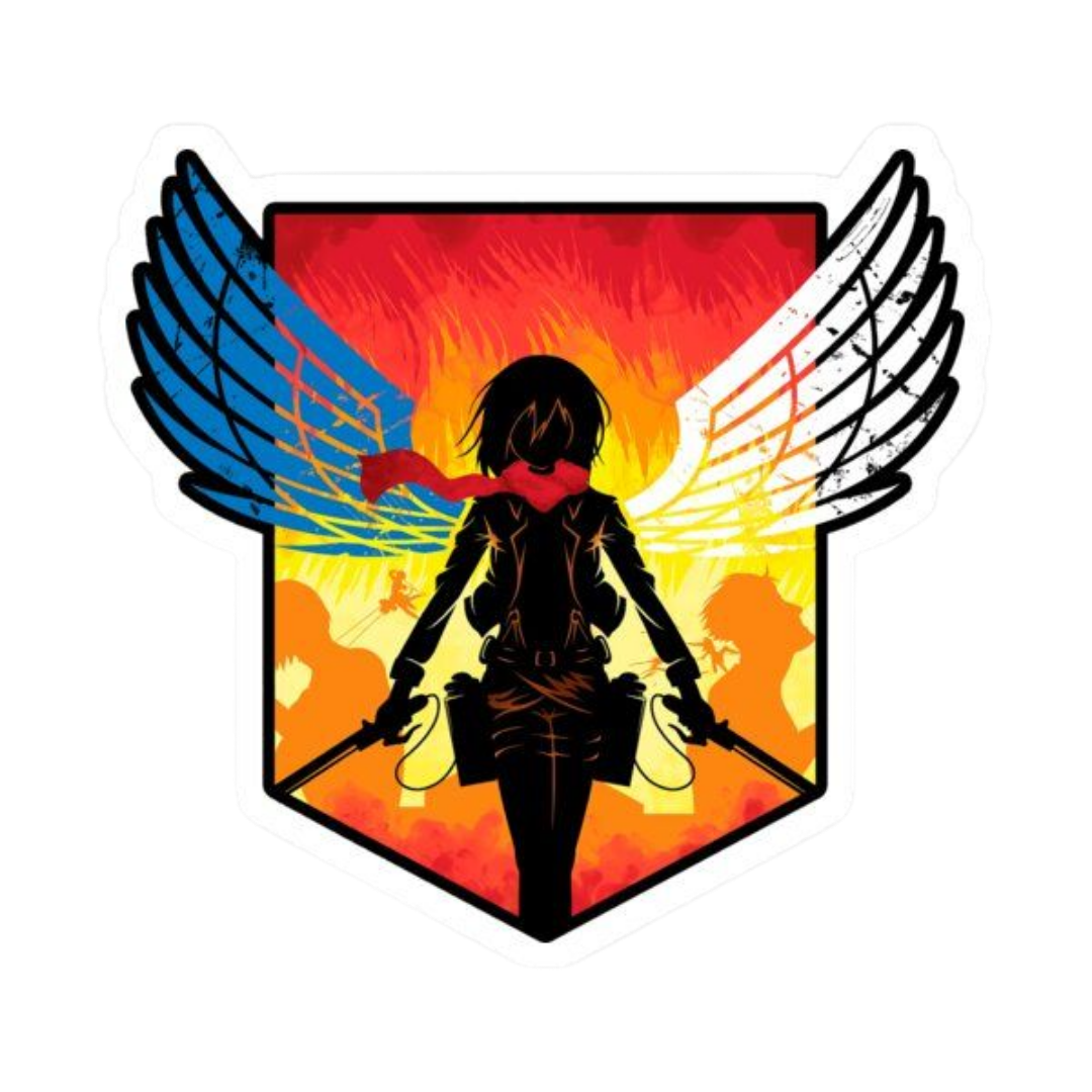 Mikasa Attack on Titan Anime Sticker