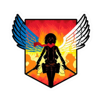 Mikasa Attack on Titan Anime Sticker