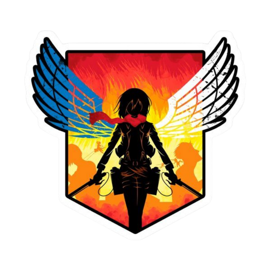 Mikasa Attack on Titan Anime Sticker