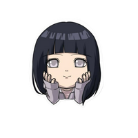 Hinata Hyuga Naruto Sticker 8 | Byakugan Princess Anime Premium Sticker