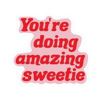 Pink Sticker 6 | Women Pink Barbie Lady | Aesthetic Girl Power Premium Sticker