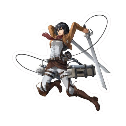 Mikasa Ackerman Attack on Titan Sticker 5 | Anime Warrior Premium Sticker