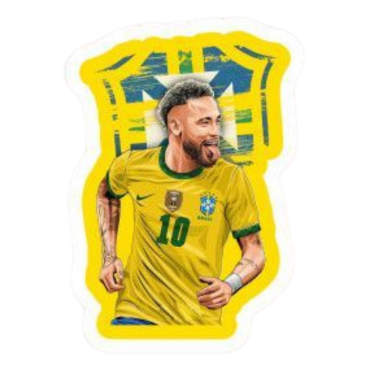Neymar Jr 6 | Football Player Premium Sticker