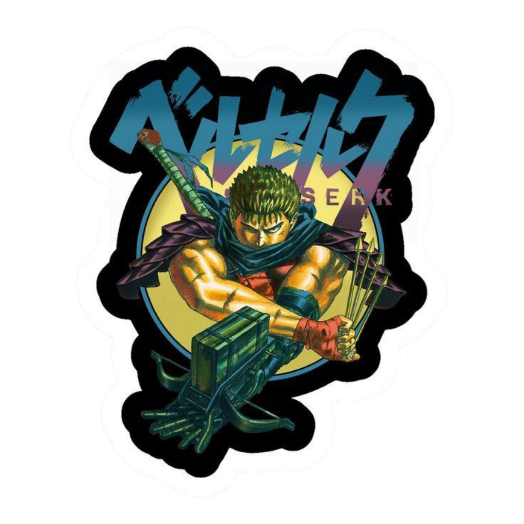 Berserk Anime Sticker 6 | Guts Black Swordsman Premium Sticker