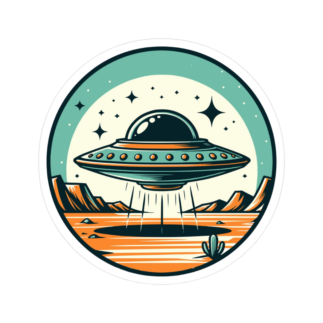 UFO 6 | Space Mystery Premium Sticker | UFO & Aliens