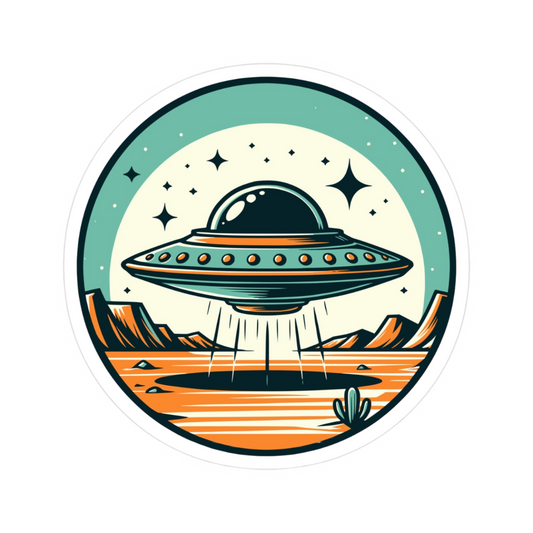 UFO 6 | Space Mystery Premium Sticker | UFO & Aliens