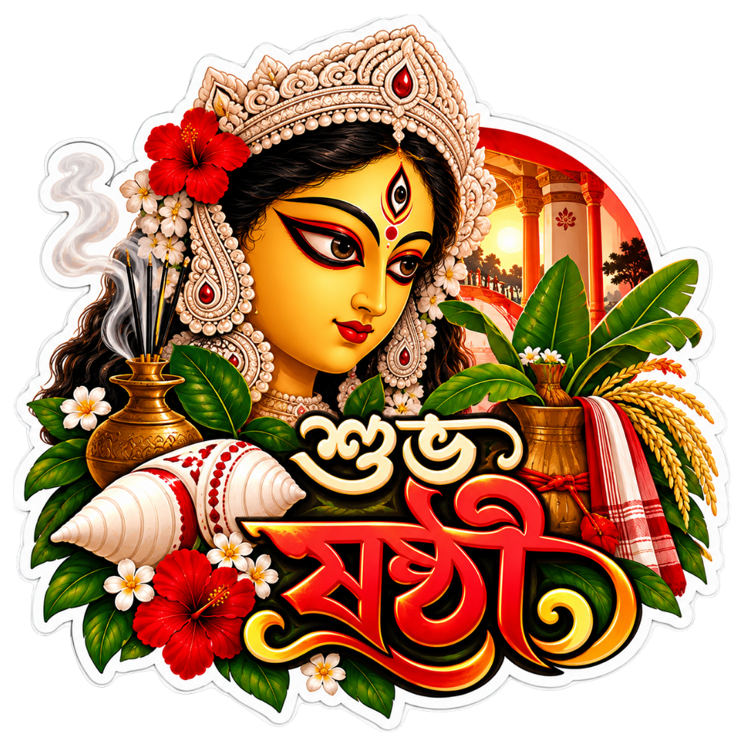 Shuvo Shosthi | Om, Gods, Mantras & Spritual Symbols | StickerBD