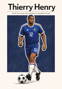 Thierry Henry | Mini Poster Sticker