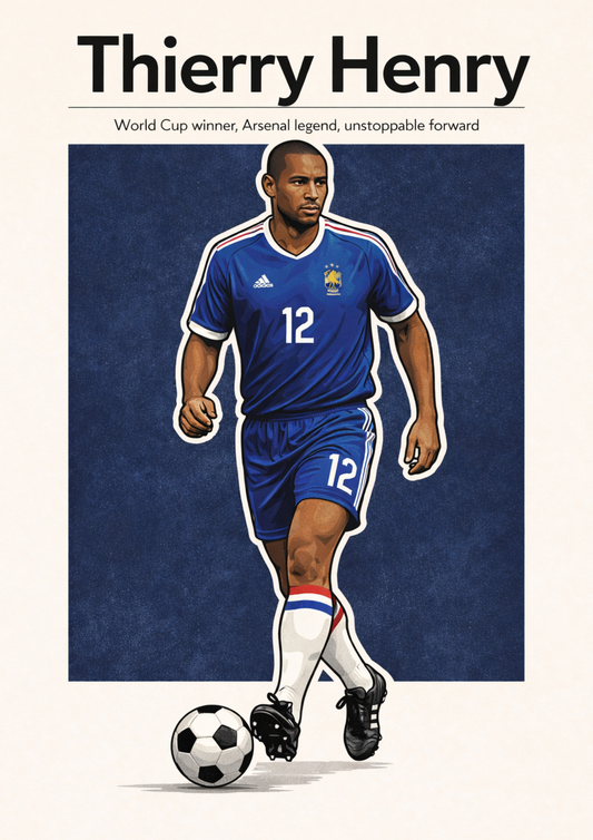 Thierry Henry | Mini Poster Sticker