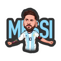 Messi 16 | Leo Messi Premium Football Sticker | Legendary Footballer