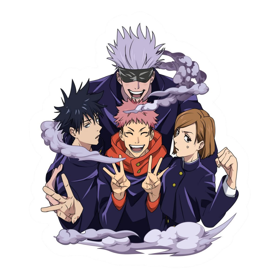 Satoru Gojo Students Jujutsu Kaisen Anime stickers