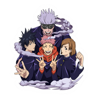 Satoru Gojo Students Jujutsu Kaisen Anime stickers