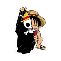 Monkey D Luffy One Piece Sticker 6 | Straw Hat Pirate Premium Sticker