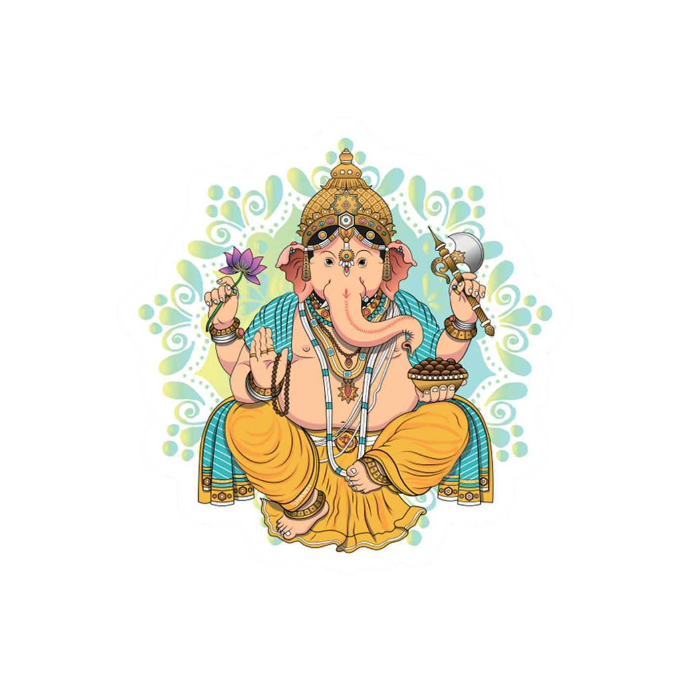Ganesha 2 | Hinduism | Religious Sticker | Spiritual Premium Sticker