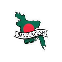 Bangladesh Map Art | Bangladesh Stickers Collection | StickerBD