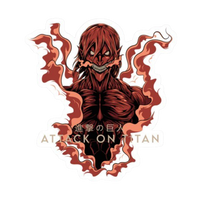 Erin Titan Mode Attack on Titan Anime Sticker