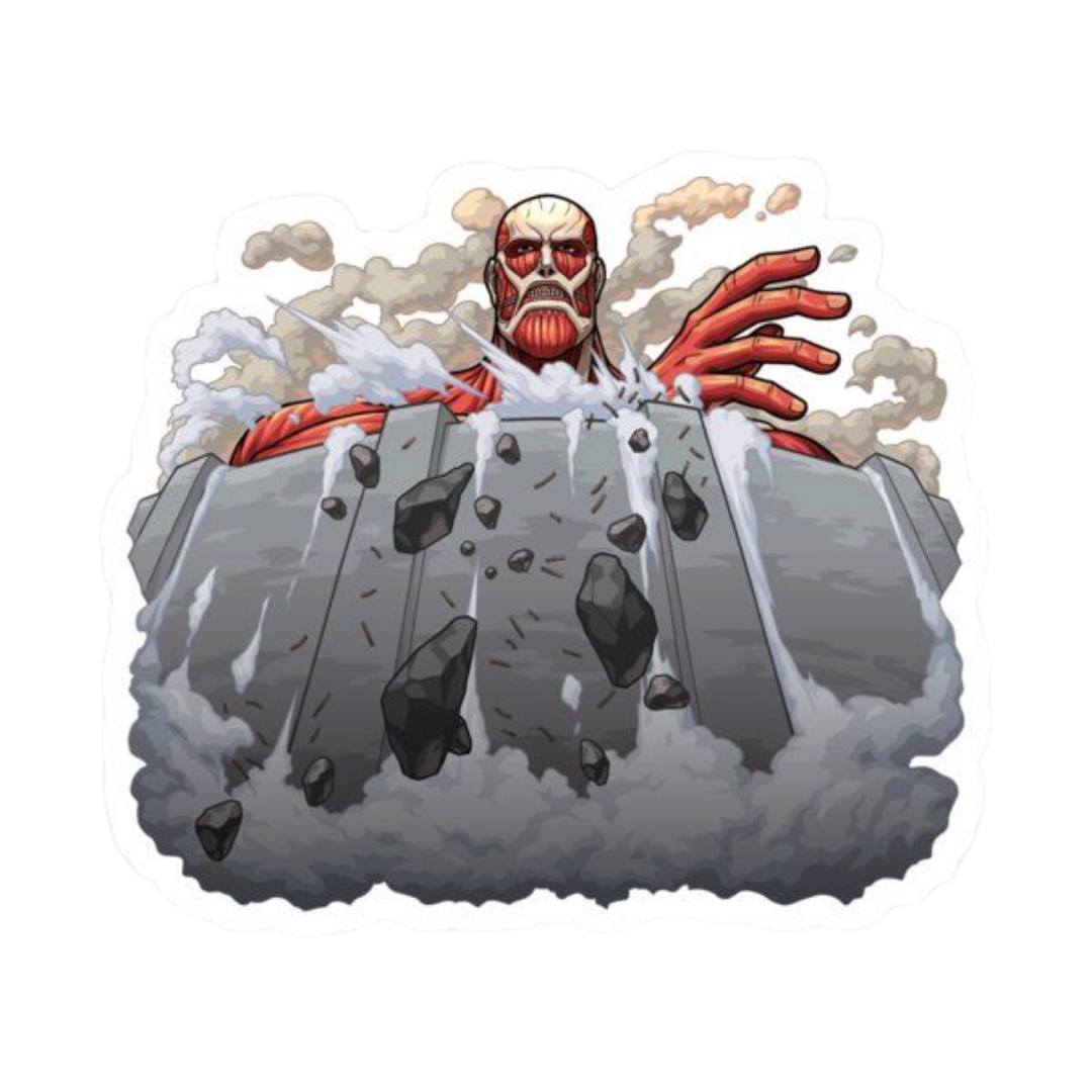 Colossal Titan Mode Attack on Titan Anime Sticker