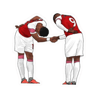 Arsenal Celebration | Arsenal Premium Sticker | Football Club