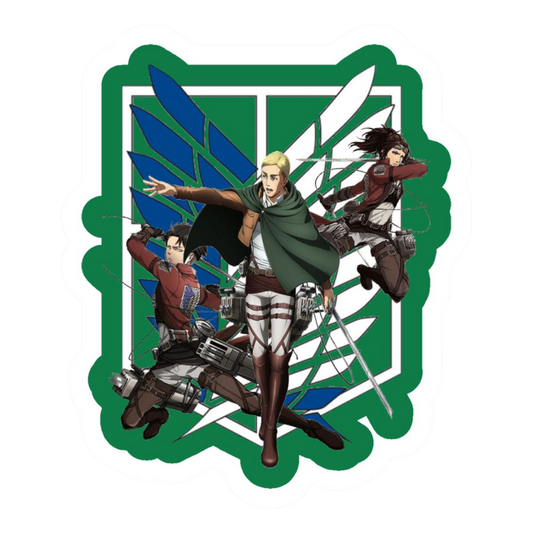 Attack on Titan Trio Attack on Titan Anime Sticker