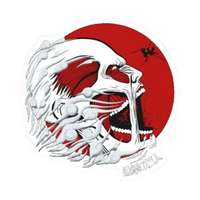 Colossal Titan art Attack on Titan Anime Sticker