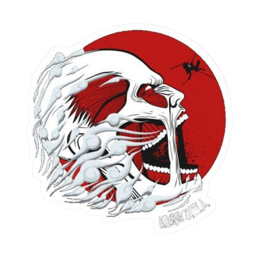 Colossal Titan art Attack on Titan Anime Sticker