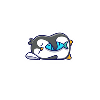 Cute Penguin Sticker 7