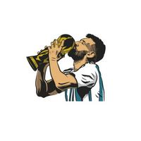 Champion Argentina | Argentina Football Sticker | Football Team