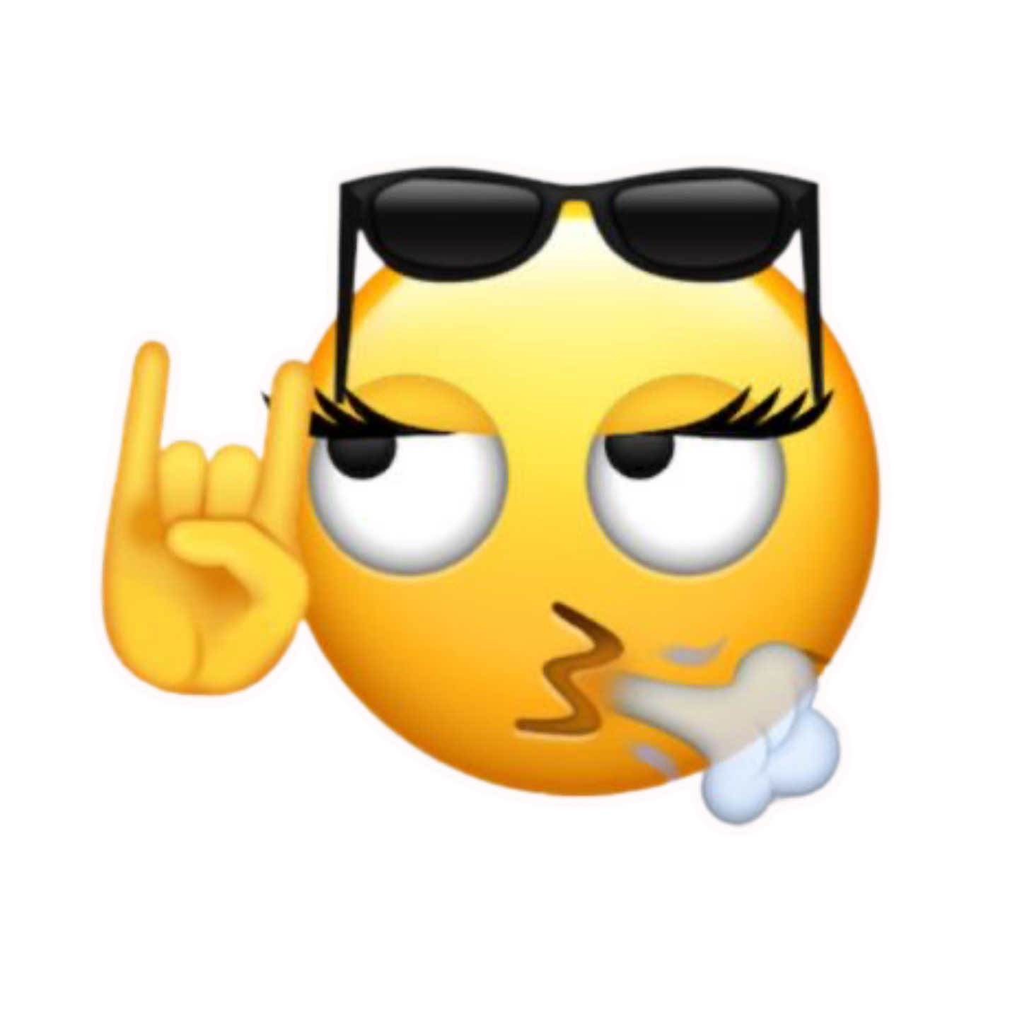 Curious Emoji 7 | Cute Funny Smiley Die-Cut Sticker | StickerBD